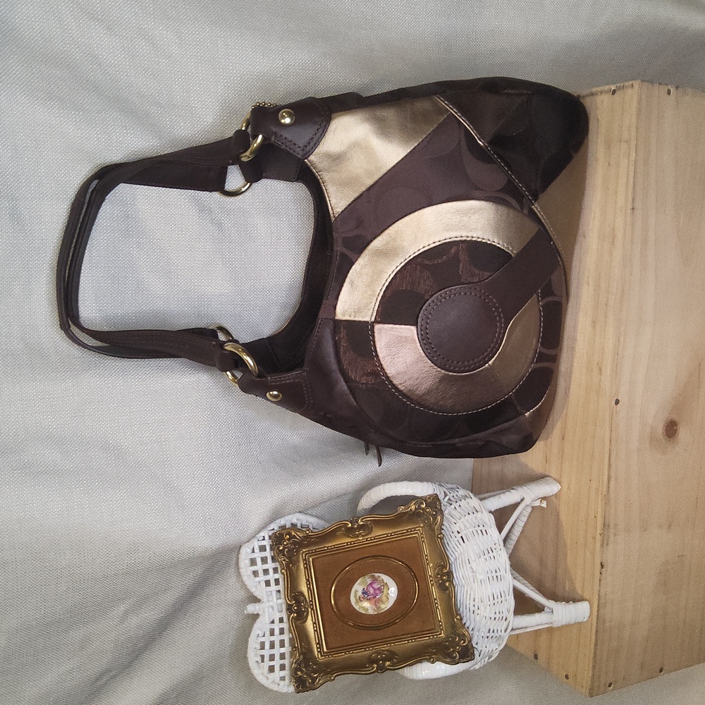 Vintage vtge Y2K Maggie rare patchwork shoulder bag f20032